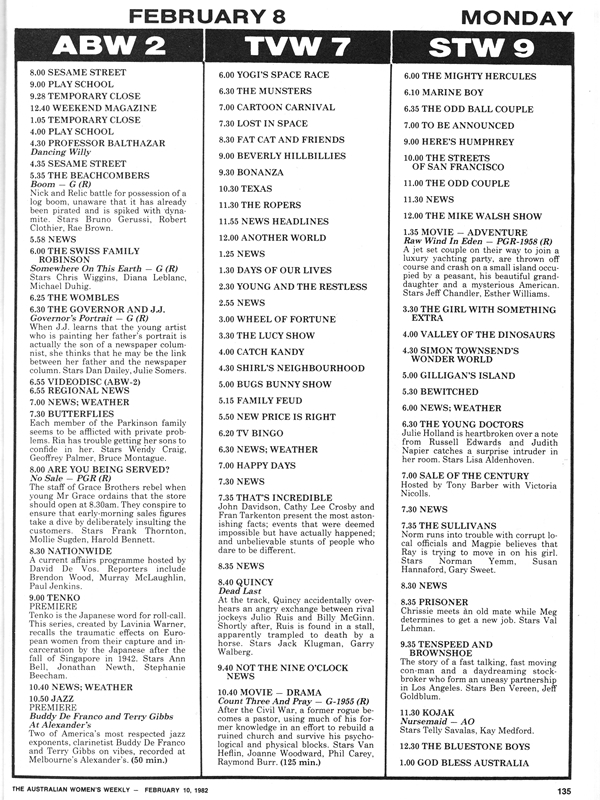 Classic TV Listings - Page 4 - TV History - Media Spy