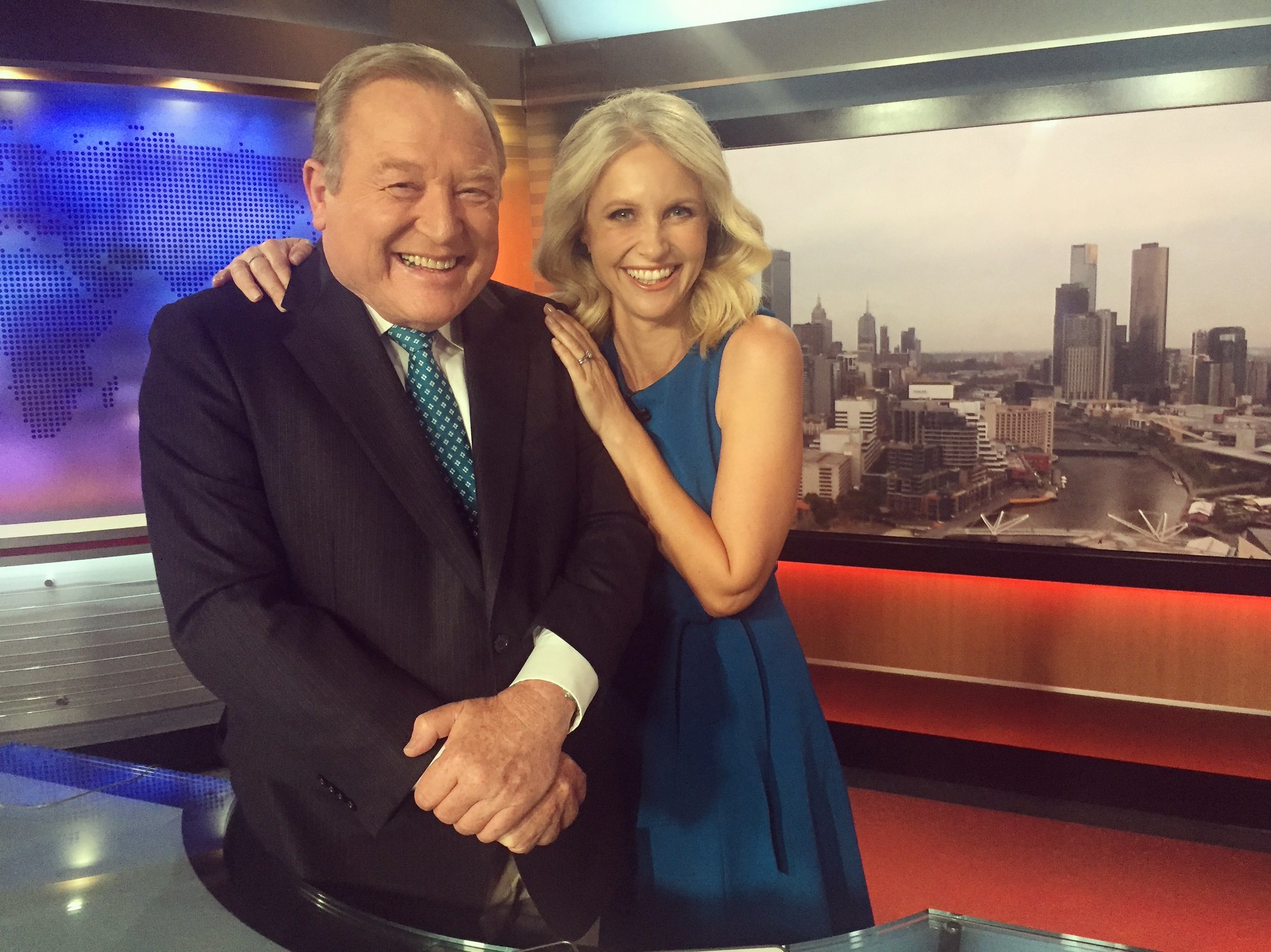 Livinia Nixon also returning tonight for another year at Nine News Melbourn...